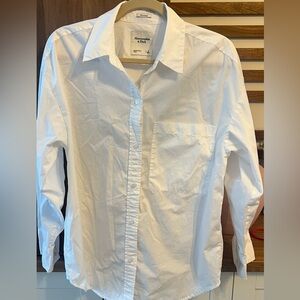Abercrombie & Fitch White Button Down Shirt